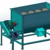 Mezcladora de doble eje Mezcladora horizontal Mezclado en espiral transporte mezclado de concreto humidificación de polvo mezclado