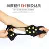 Crampón deportivo simple antideslizante resistente al desgaste para montañismo en nieve, 10 dientes, color amarillo, para exteriores, transfronterizo, senderismo, engrosado