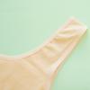 Em estoque Sutiã estilo colete de cor sólida para atacado Algodão Puro Anti-impacto Roupa íntima para meninas Confortável Macio Período de Desenvolvimento Envolva o Peito