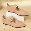 Comercio Electrónico Transfronterizo Tallas Grandes Otoño 2026 Nuevo Llegado Zapatos Planos Mary Jane de Punta Fina Calzado Pequeño de Cuero Casual de Moda para Mujer