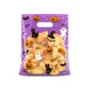 Nuevas Bolsas de Halloween, Bolsas Autoportantes para Dulces, Bolsas de Empaque para Galletas Copo de Nieve Repostería, Bolsas de Cierre Ziplock de Dibujos Animados, Bolsas para Alimentos