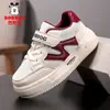 Zapatos infantiles Babu Dou, zapatillas blancas para niños y niñas, nuevo modelo otoño 2026, zapatillas deportivas de cuero para niños, zapatos casuales para niñas