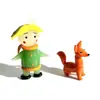 Adornos Artesanales de Vidrio del Principito y el Zorro Pequeño Manualidades Creativas de Vidrio de Cuento de Hadas Decoración de Escritorio Regalos