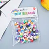 Embalagem com Fecho Argila Macia Fruta Pulseira DIY Contas Soltas Fio para Montar Pulseira Acessórios de Joias Contas Fruta de Argila Macia
