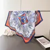 Pañuelo Cuadrado Estampado de Seda Sintética Estilo Ecuestre Vintage, Chal, Bufanda de Cuello, Corbata de Cuello de Alta Gama, Pañuelo Cuadrado Pequeño, Pañuelo de Cabeza, Pañuelo de Seda, Bufanda