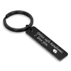Llavero de Acero Inoxidable Drive Safe 26 Letras Llavero Regalo para Padre Día de San Valentín