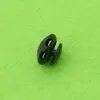 Fabricantes de hebillas de cuerda de doble agujero con forma de platillo volante OVNI suministro para cuerda de ropa tope de cuerda diámetro 21 mm Agujero 3 * 5 mm
