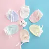 Luvas para Bebê para Evitar Arranhões no Rosto, Adequadas para 0-12 Meses, Produtos para Recém-Nascidos, Dispositivo Mastigável e Anti-Mordida, Respiráveis e Finas para Bebês