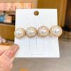Horquilla de perla roja de Internet de Corea del Sur, pinza para el cabello rota para mujer, horquilla de una palabra, flequillo, pinza BB, pinza lateral elegante para sombreros