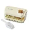 Bandeja para cubitos de hielo casera con tapa, máquina para hacer cubitos de hielo, bandeja para cubitos de hielo, almacenamiento de hielo de doble capa, máquina de hielo de grado alimenticio
