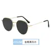 Óculos de Sol com Armação Grande Oval, Proteção UV, Óculos de Sol para Dirigir, Metal Street Style Tendência Versátil Óculos de Sol