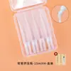 Frasco squeeze de tubo macio tipo gota d'água para base, sérum, óleo essencial, loção, tubo pequeno vazio cosmético portátil de viagem