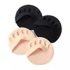 Meias femininas, meias de meia sola, protetores de antepé, meias invisíveis, protetores de meia de cinco dedos, sapatos femininos de salto alto, sandálias, meias de barco, meias antiderrapantes de dedo dividido