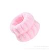 Pulseiras de Lavar o Rosto Transfronteiriças para Outono e Inverno, Protetores de Pulso à Prova de Umidade, Faixas de Cabelo, Pulseiras de Veludo Coral, Atacado