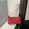 Bolsa simples de axila para mulheres, nova bolsa de ombro da moda de bolinhas 2026, bolsa de mão bordada para o dia a dia, bolsa tote personalizada