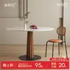Madeira maciça retro mesa de jantar redonda simples branco puro pequeno apartamento delifeng rock Plate Round Table mesa de jantar mesa de jantar mesa de negociação