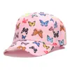 Comercio Exterior Transfronterizo Popular Estampado Digital Dinosaurio Gorra de Béisbol Infantil Protector Solar Gorra de Niño Gorra de Niña Mariposa