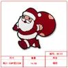 Bordado de Toalla Serie Navideña Tela Bordada Pegatinas Muñeco de Nieve Lindo Árbol de Navidad Santa Claus Suéter Chaqueta de Plumas Pegatinas Decorativas