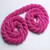 Direto da fábrica 8mm cor três-fio corda de algodão artesanato tecido torção corda decoração interior corda artesanal em estoque
