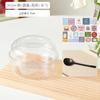 Tazón de Polvo de Hielo de Taro con Barro Caja Tazón Desechable Hielo Yogur Fruta Pesca Gelatina Transparente Bolas Comerciales Vaso de Embalaje Especial para Llevar
