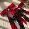 Pinza de resorte de cinta de lazo de doble capa Estilo Celebridad de Internet Pasador de pelo Más vendido Versátil Lazo Bufanda Larga de Cinta