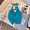 Nuevo Camisole Sexy con Cuello Halter para Mujer 2026, Atuendo de Estilo Tailandés de Verano, Ropa de Playa, Top de Chica Caliente Tailandesa
