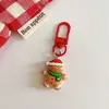 Chaveiro de Resina de Natal Desenho Animado Fofo Pingente para Mochila Pequeno Presente de Natal Charme Criativo para Bolsa de Estudante
