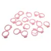 Pinzas para el Cabello Pequeñas de Remate Plástico de Colores Pasadores para Cabello de Bebé Bases de Anillo Accesorios para el Cabello de Niños DIY Accesorios Hechos a Mano