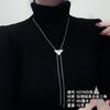 Nova temporada de corrente de osso de cobra suéter corrente feminina outono e inverno elegante nicho avançado ajustável colar acessórios all-match longo