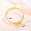 Pulsera Francesa Antigua Pulsera de Oro Sólido Heredada de Dos Generaciones de Pulsera de Loto Pulsera de Cuentas Redondas
