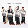 Roupas Modernas de Street Dance para Crianças Meninos e Meninas Hip-Hop Soltas Moda de Marca Fatos de Hip Hop para Crianças Roupas de Performance para Passarela