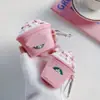 Suministro directo de fábrica para funda protectora de leche con perlas para AirPods 1/2 funda protectora de PVC para AirPods Pro 3ª generación