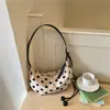 Bolsa de Dumpling Estilo Retro para o Trabalho Verão Estilo Coreano Nicho Simples Estilosa Bolsa de Ombro Único Bolsa Transversal Grande Capacidade Bolsa de Axila Feminina