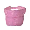 Chapéu de Verão Aberto Amazon Cross-Border Fashion com Strass Marca Tendência Chapéu Versátil Sem Aba Chapéu de Strass Atacado
