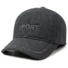 Gorra de invierno para hombre con orejeras de terciopelo y gorra cálida tipo pico de pato para papá y abuelo de mediana edad y ancianos, gorra de béisbol de algodón a prueba de frío para exteriores