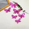 Papel de Parede Autoadesivo Borboleta 3D Vazada Transfronteiriço para Quarto, Decoração de Parede para Festa de Aniversário de Alto Padrão, Adesivos de Parede