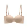 Punto Hebilla Delantera Innovador Sin Tirantes Sexy Ropa Interior Femenina Sin Costuras Recogida Pecho Pequeño Fijo Hermosa Espalda Ajuste Sujetador