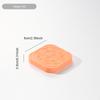 Acero Inoxidable 304 Tapa de Silicona Cocina Hogar Cuadrado Plato para Dips Portátil a Prueba de Fugas Taza Dorada para Salsas con Tapa 180ml