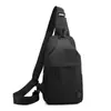 Bolso de Hombro de Negocios para Hombre Nuevo Simple Ligero Color Sólido Bolso de Pecho Bolso de Tela Oxford Calle de Moda Casual Bolso Cruzado