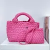 Nova Bolsa Cesta de Legumes Mini Tecida à Mão para Primavera e Verão 2025 Bolsa Balde Pequena Bolsa Tiracolo de Ombro Feminina