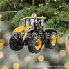 Decorações de Árvore de Natal Personalizadas para Tratores Transfronteiriças Pingente Plano de Acrílico Enfeites de Presente de Natal