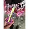 Tubo Blando de Vidrio de Color de 2 mm Fibra de Vidrio Nostálgica Envuelto en Hilo Tejido a Mano Plástico Tejido Pez Pequeño Tubo Blando Vacío