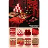 Decoração e ornamentos para mesa de chá de casamento, arranjo de mesa para decorar a sala de estar, quarto de noiva de alto padrão, conjunto de cerimônia de chá de noivado estilo chinês novo