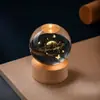 Lámpara de Noche de Bola de Cristal, Adornos Creativos de Cristal para Escritorio, Regalos de Recuerdo de Temporada de Graduación para Estudiantes y Profesores