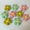 Venda por Atacado Fios Tricô Coloridos Flores Afegãs DIY Roupas Sapatos Acessórios Cabelo Suprimentos Artesanato Flores de Crochê
