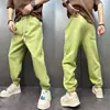 Calça casual versátil para comércio transfronteiriço do Sudeste Asiático, calça jogger solta, calça jogger masculina lisa versátil tendência estilo Hong Kong