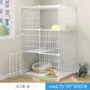 Jaula para Gatos Pequeña para el Hogar de Interior con Inodoro Integrado Suministros para Mascotas Casa para Gatos Gatito Casa para Gatos Primer Piso Villa