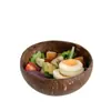 Tigela de Coco Criativa de Nicho Tigela de Iogurte Salada Estilo Ins Mesma do Blogger Tigela de Frutas Tigela Barriguda Colher de Coco