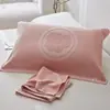 Un Par de Fundas de Almohada de Felpa de Algodón para Hombres, Anti-Grasa de Cabeza, Gasa de Algodón Puro, Fundas de Almohada Antiguas, Fundas de Almohada Antideslizantes y que no se caen