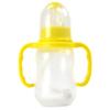 Biberón de silicona antiflatulencia para bebés, biberón de calibre estándar para recién nacidos, biberón personalizado al por mayor.